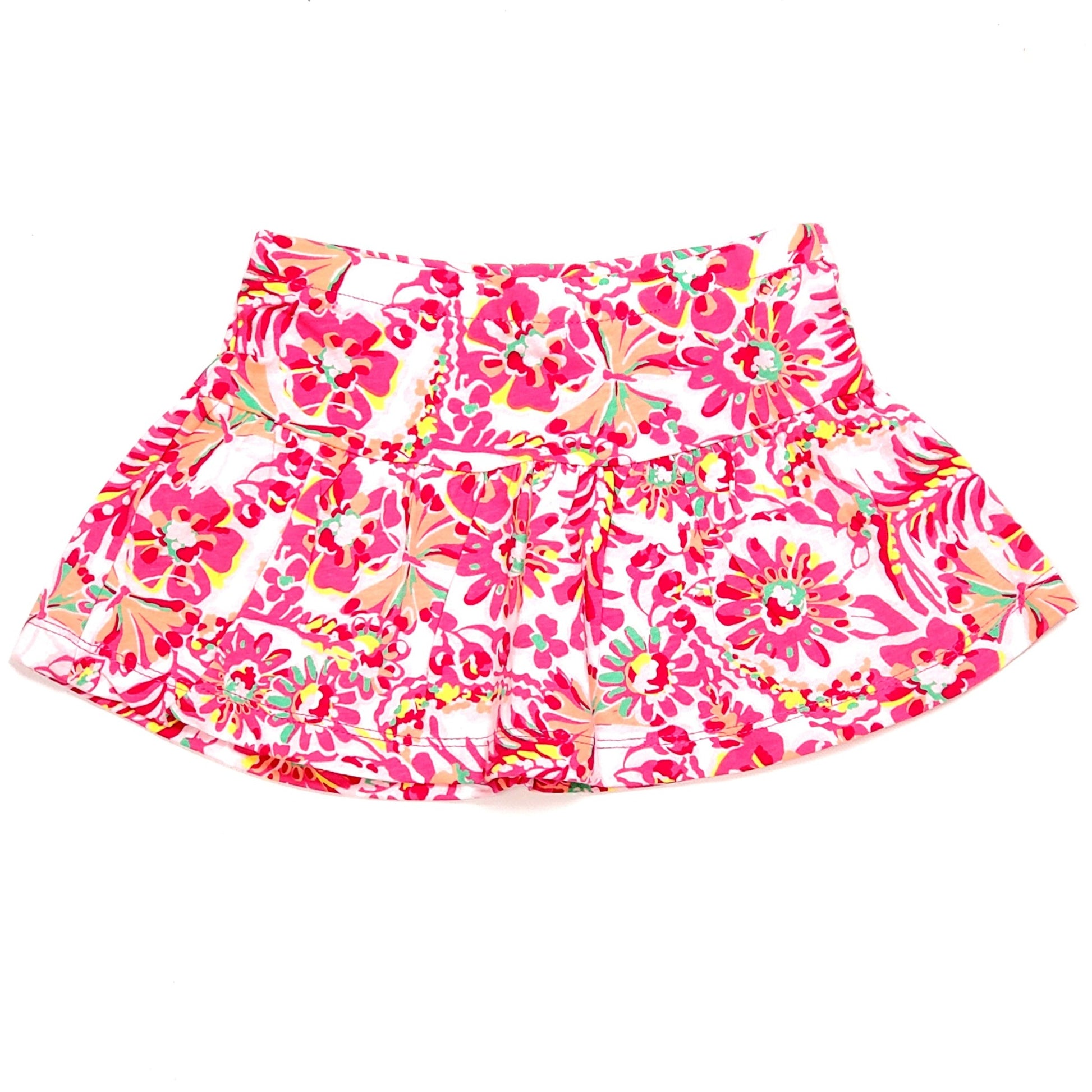 Childrens Place Girls Skort 2T Pink Floral Print Used View 1