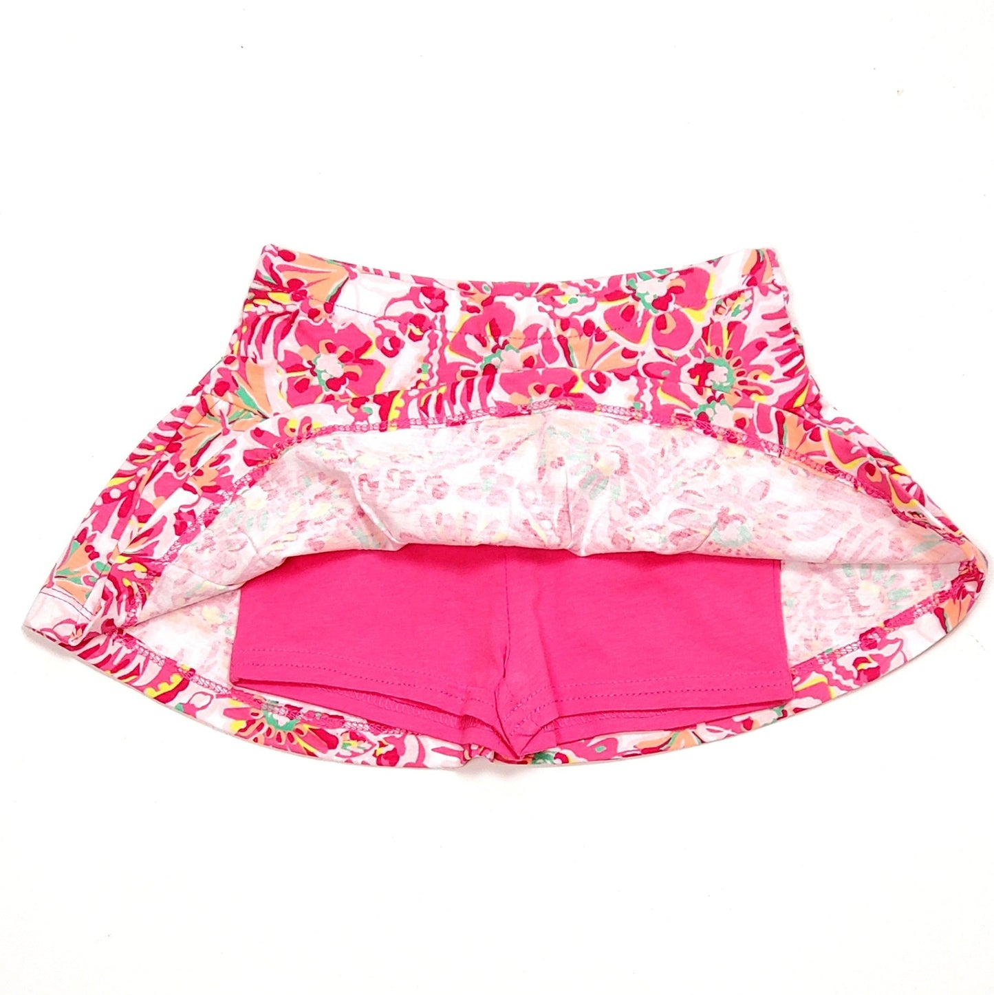 Childrens Place Girls Skort 2T Pink Floral Print Used View 2