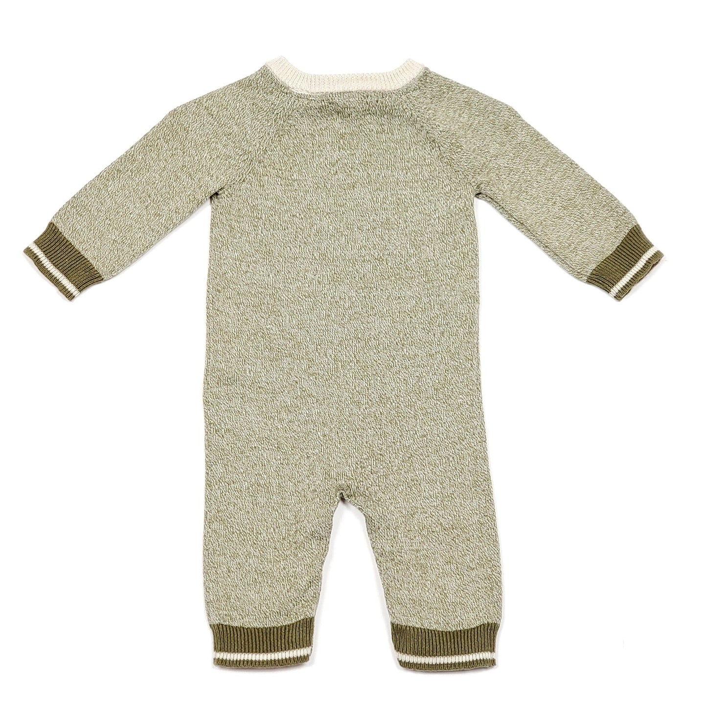 Cat Jack Green Boys Knit Sweater One Piece Newborn Used View 3