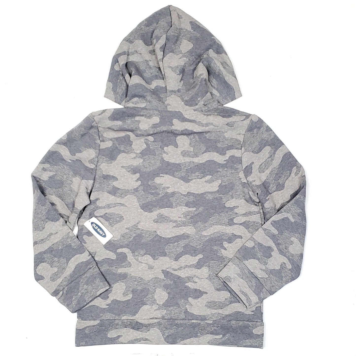 NWT Old Navy Grey Camo Zip Up Boys Hoodie Size 8 Used View 2