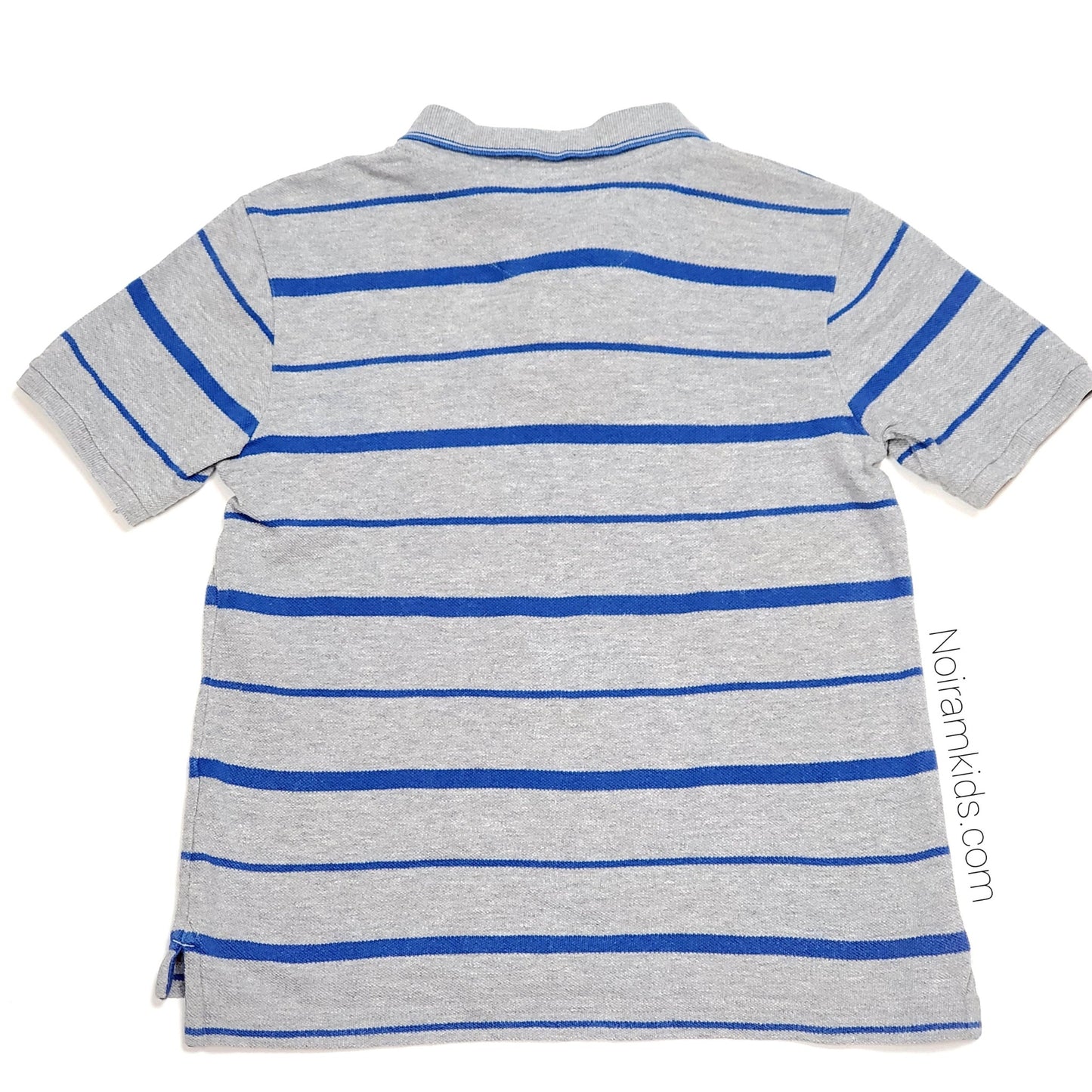 Gap Grey Striped Boys Polo Shirt Size 6 Used View 2