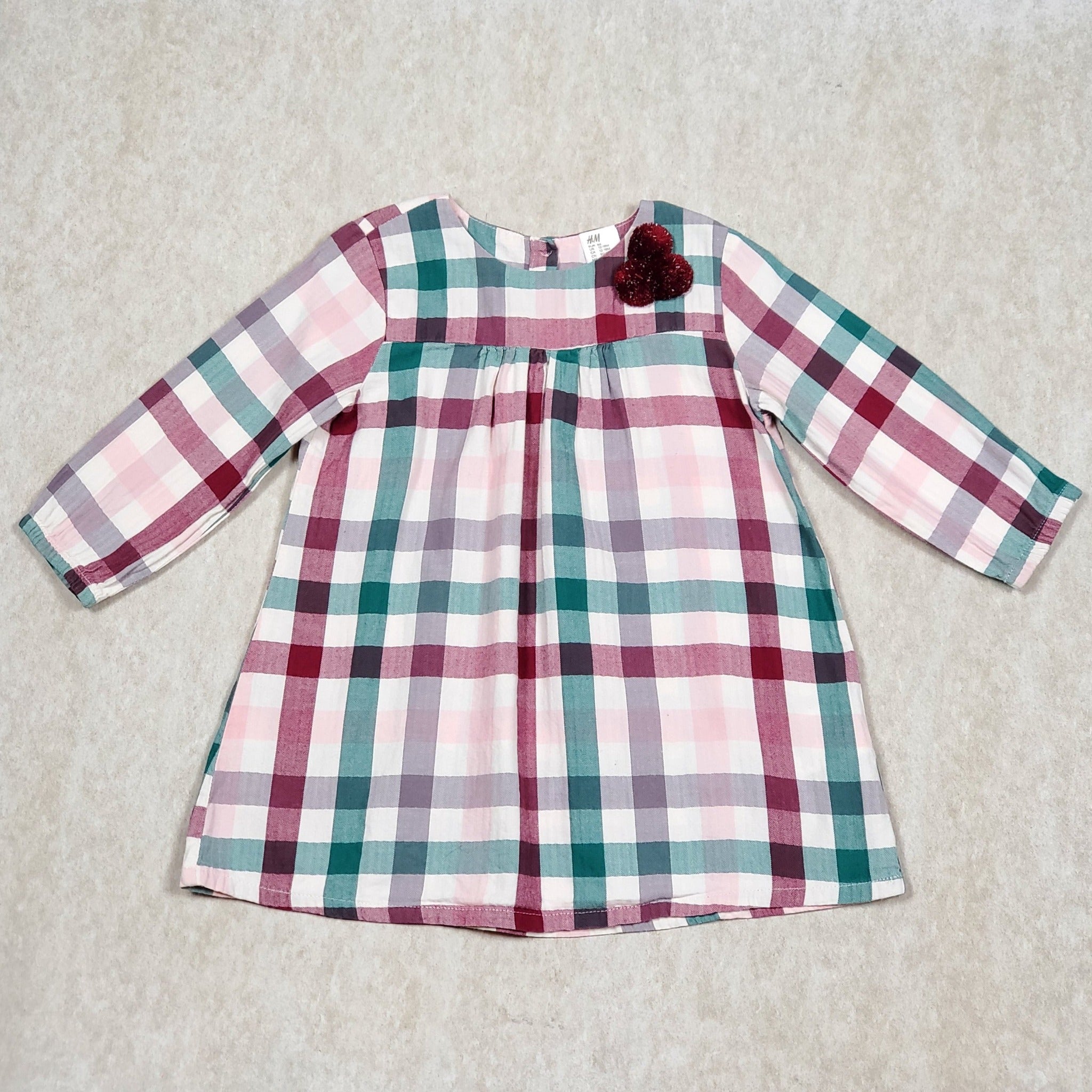 Plaid 2024 dress h&m