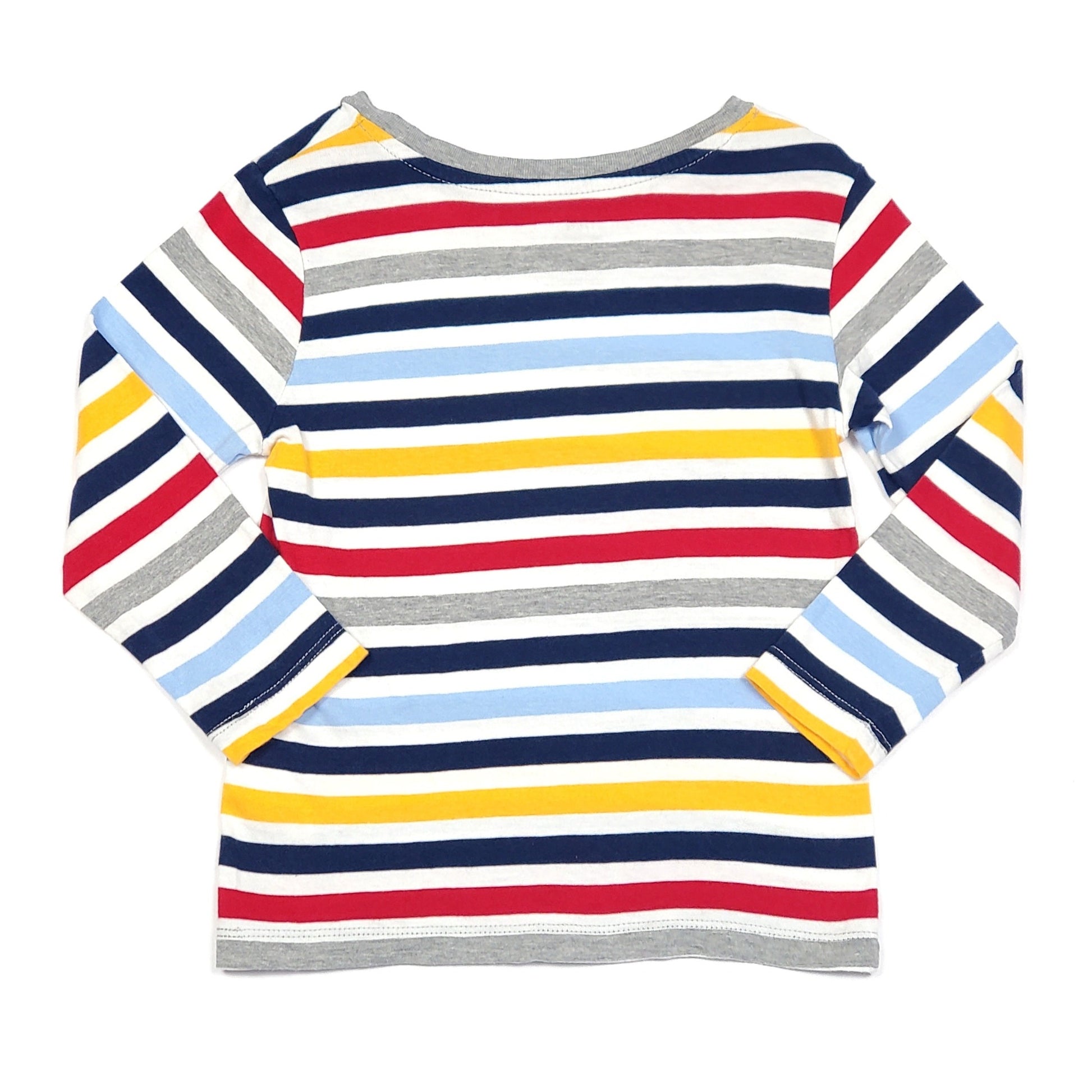 HM Multi Color Striped Boys Shirt 2Y Used View 2
