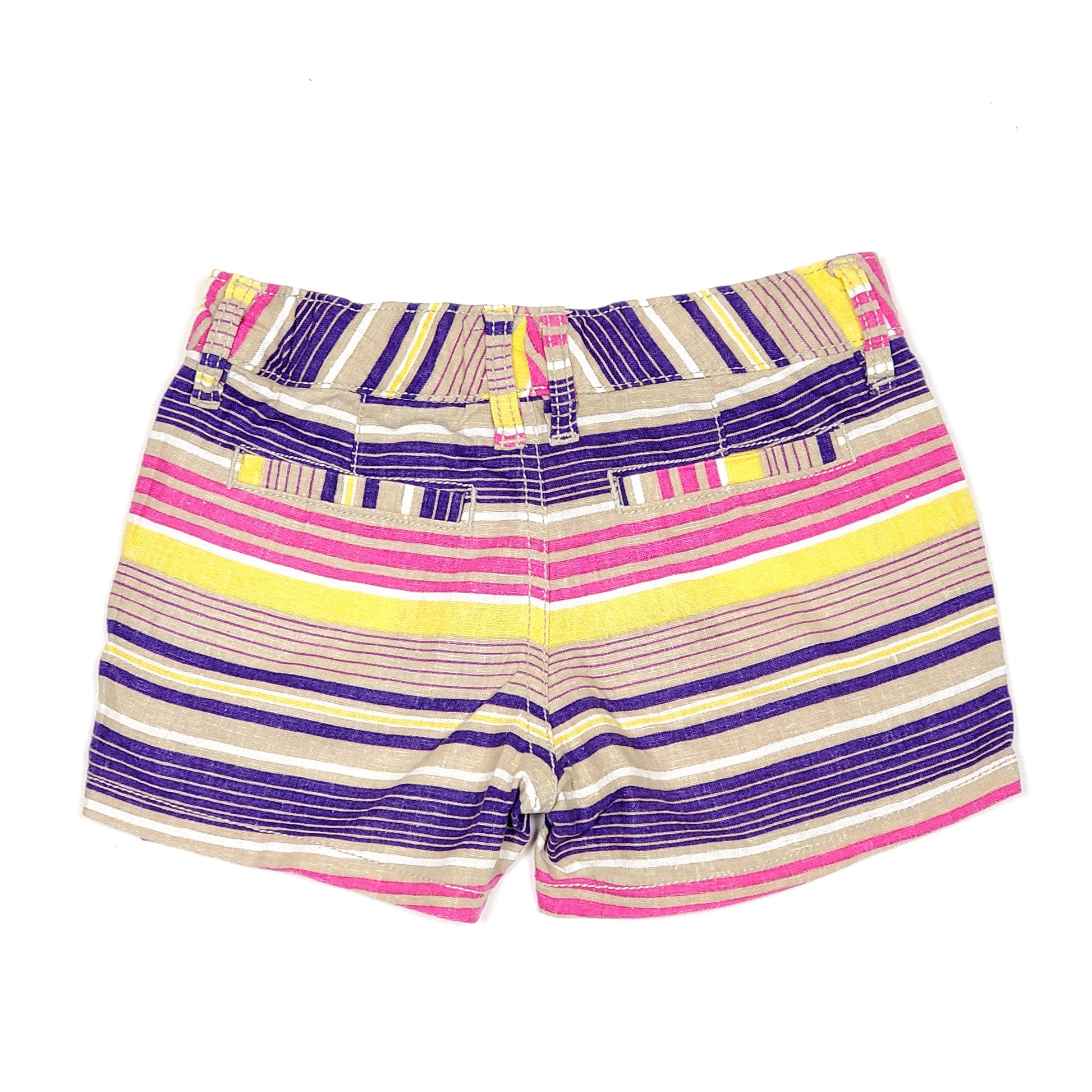 Old Navy Girls Multi Color Striped Shorts Size 6 Used View 2