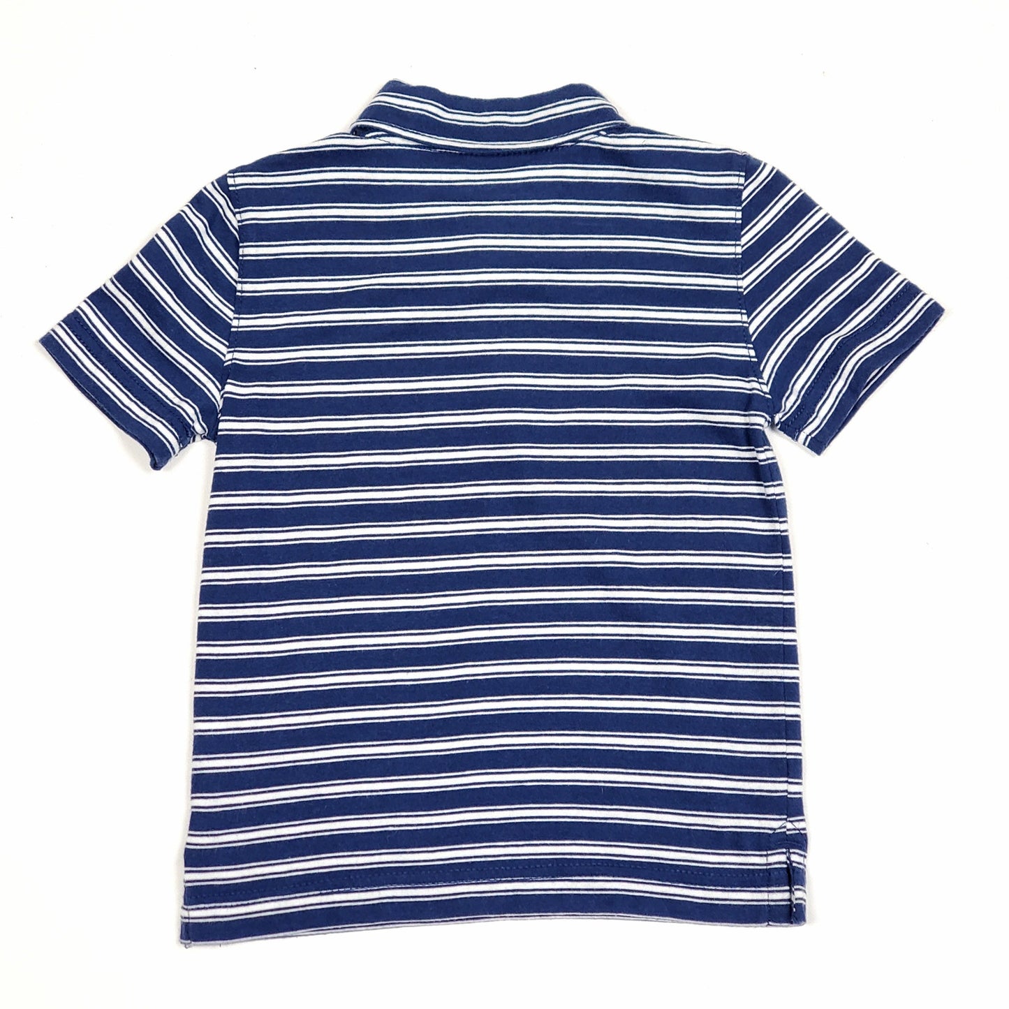Baby Gap Boys Navy Blue Striped Polo Shirt 2T Used, back
