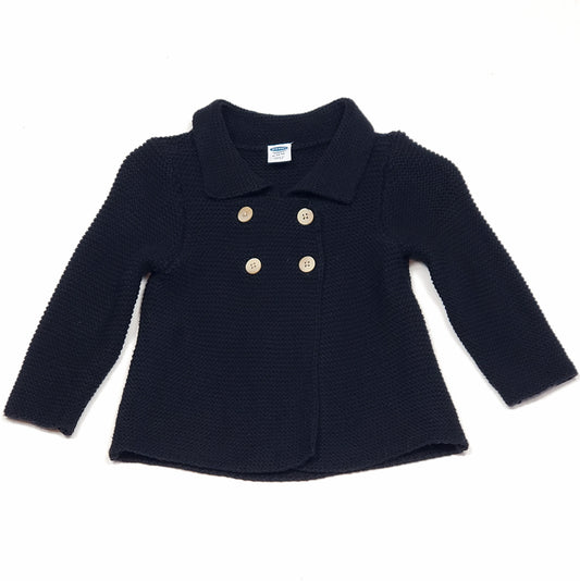 Old Navy Girls Black Cardigan Sweater 6 Months Used View 1