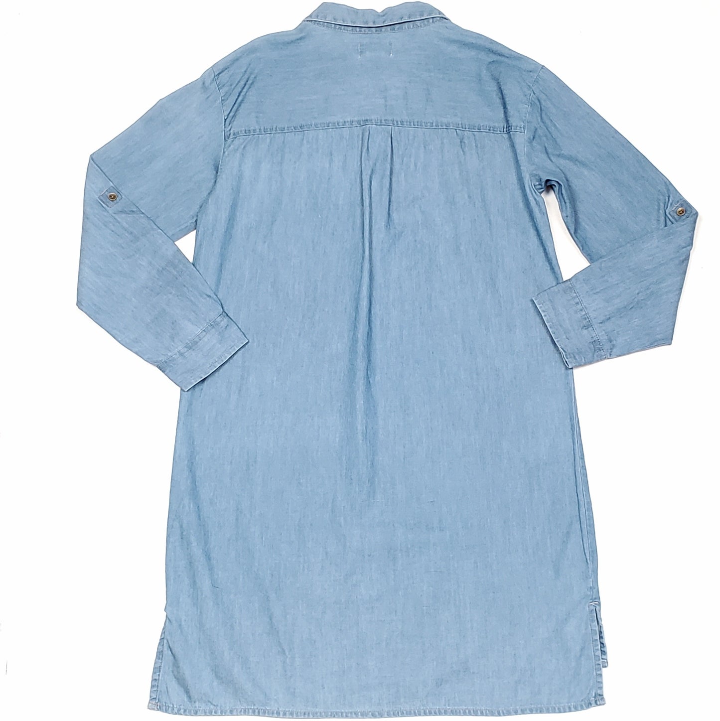 Old Navy Girls Chambray Shirt Dress Size 10 Used View 2