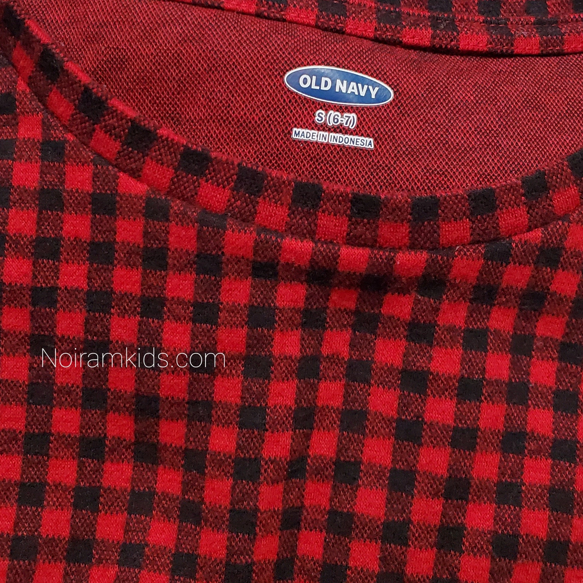 Old Navy Buffalo Plaid Girls Top Size 6 Used View 4