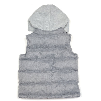 Old Navy Boys Grey Puffer Vest 3T Used View 2