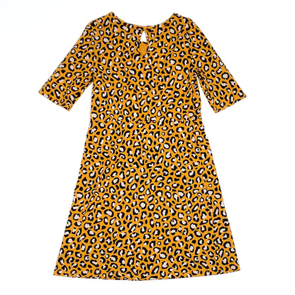 Old Navy Girls Orange Leopard Print Dress Size 8 Used View 2