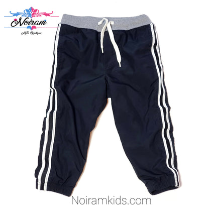 Oshkosh Black Jersey Lined Boys Pants 2T Used View 1