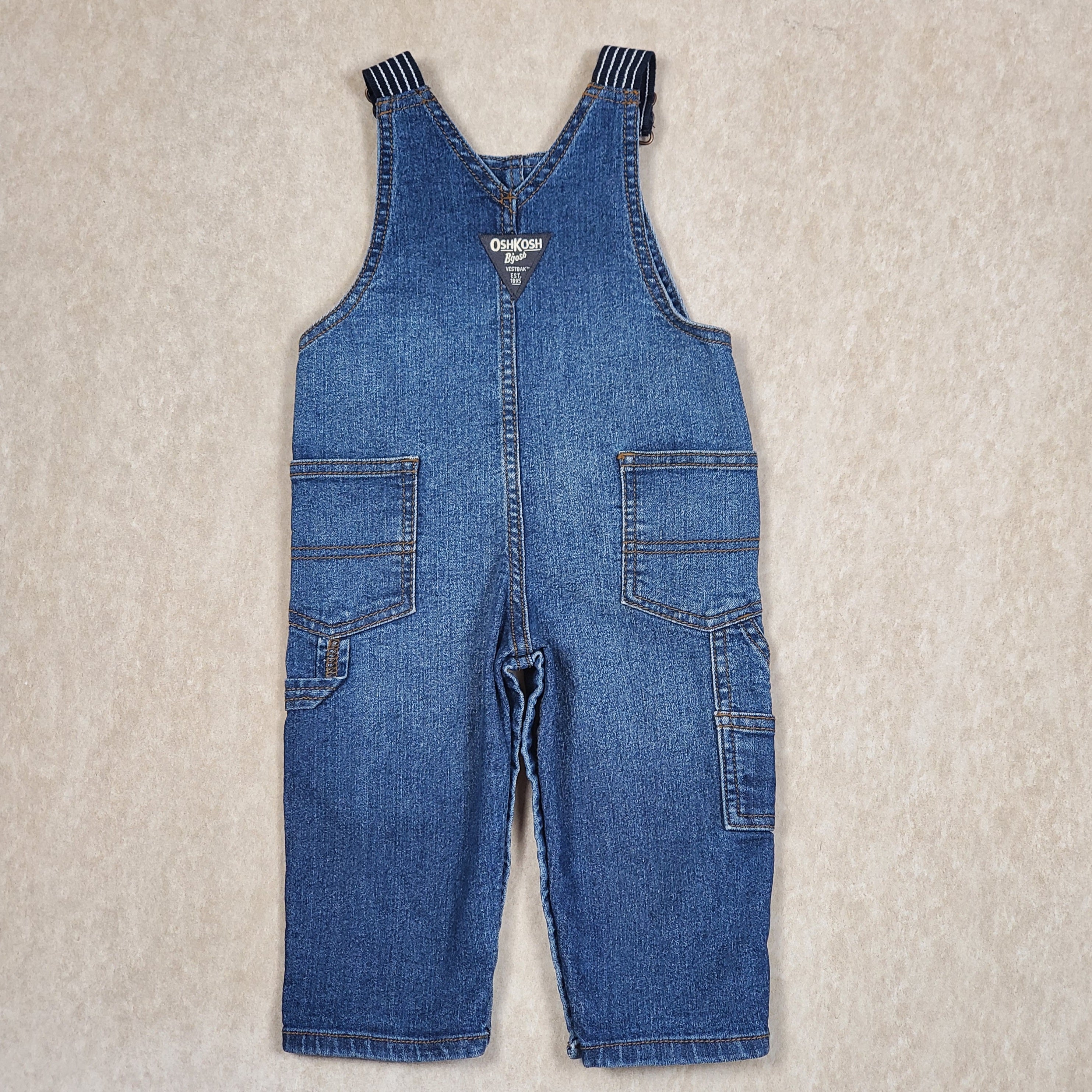 dolphin embroidered denim overalls, boy's stretch denim coveralls, infant boy's  denim set, denim boy's outfit, denim play set with dolphin