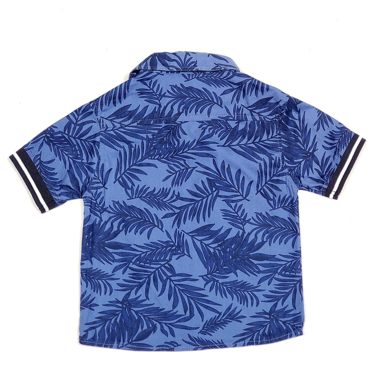 Nannette Boys Palm Leaf Print Shirt 2T Used View 2