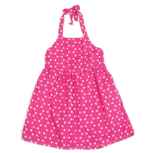 Old Navy Girls Pink Polka Dot Dress 12M Used View 1