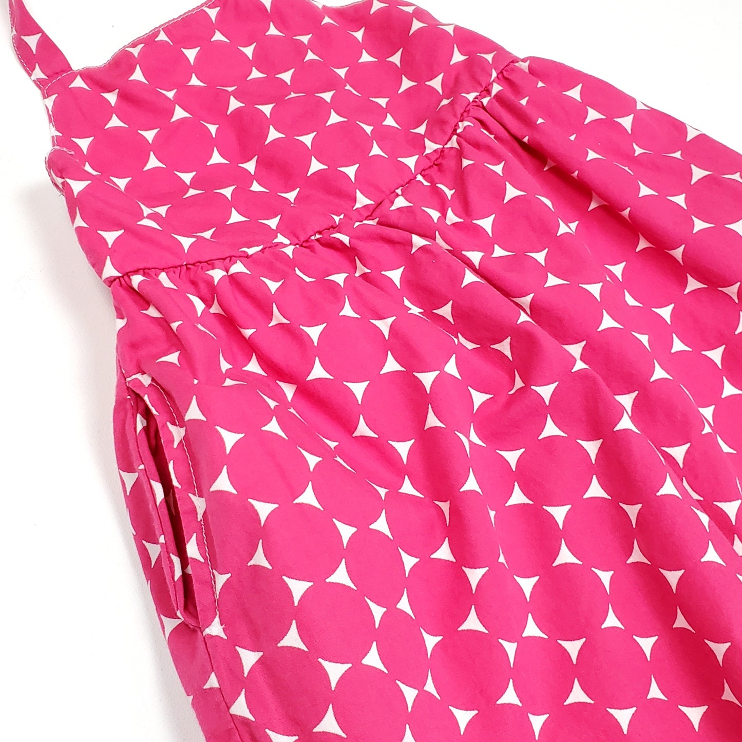 Old Navy Girls Pink Polka Dot Dress 12M Used View 2