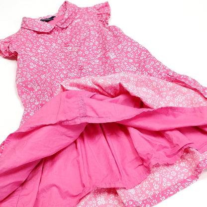 Baby Gap Girls Pink White Floral Dress 2T Used, lining