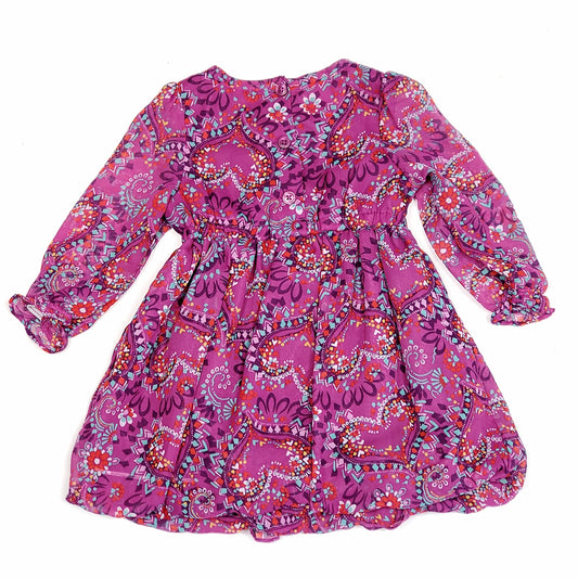 Route 66 Girls Purple Patterned Dress 6M Used View 2