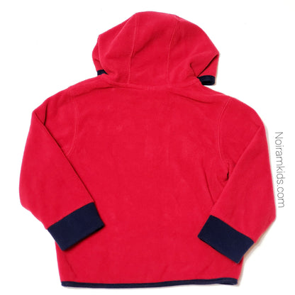 Gymboree Red Zip Up Boys Fleece Jacket 2T Used View 2