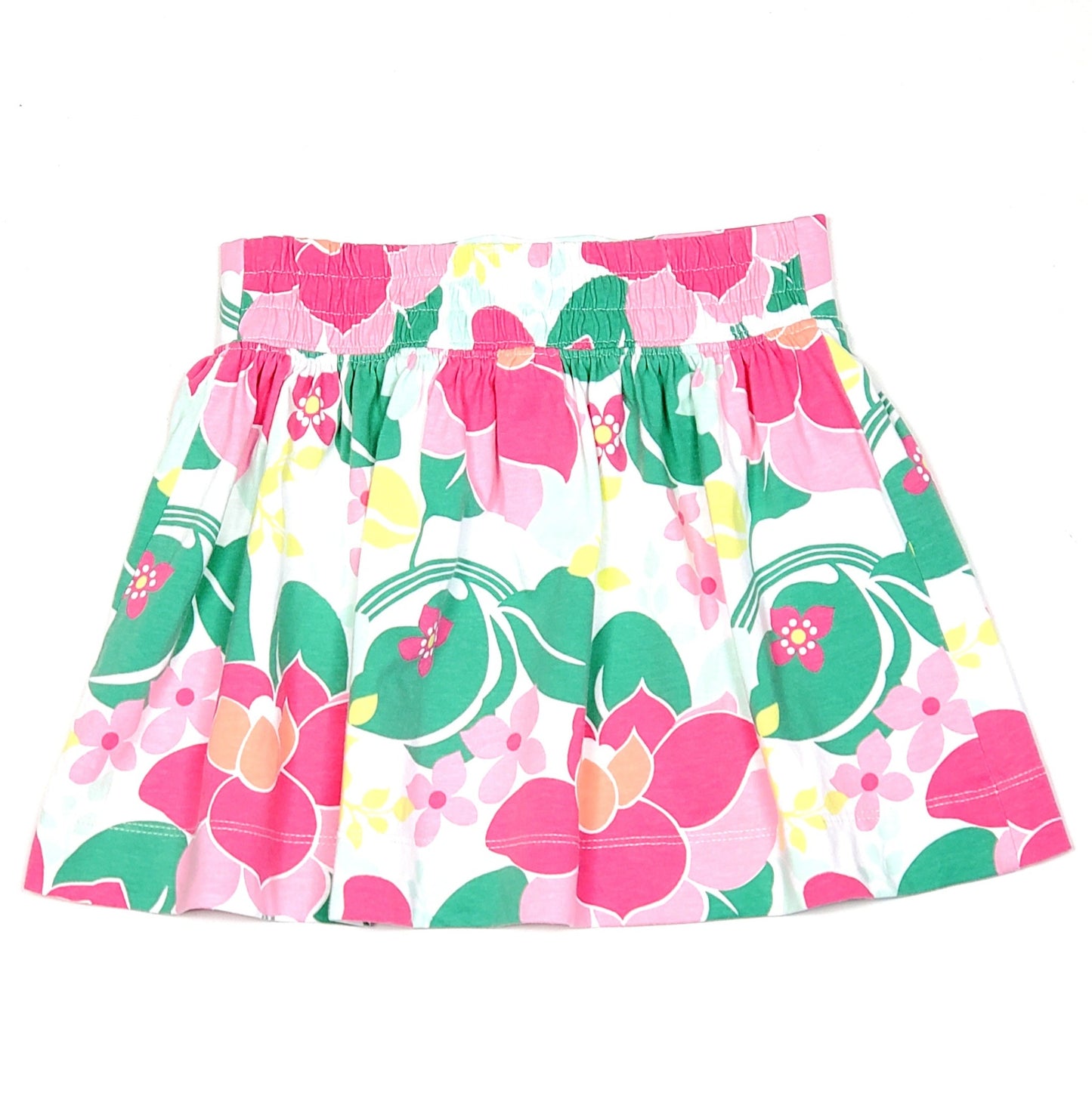 Gymboree White Pink Floral Girls Skirt Size 6 Used View 2