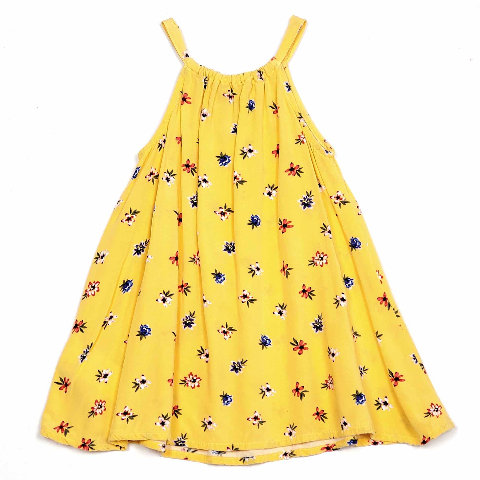 Old Navy Girls Yellow Floral Dress 12M Used View 2