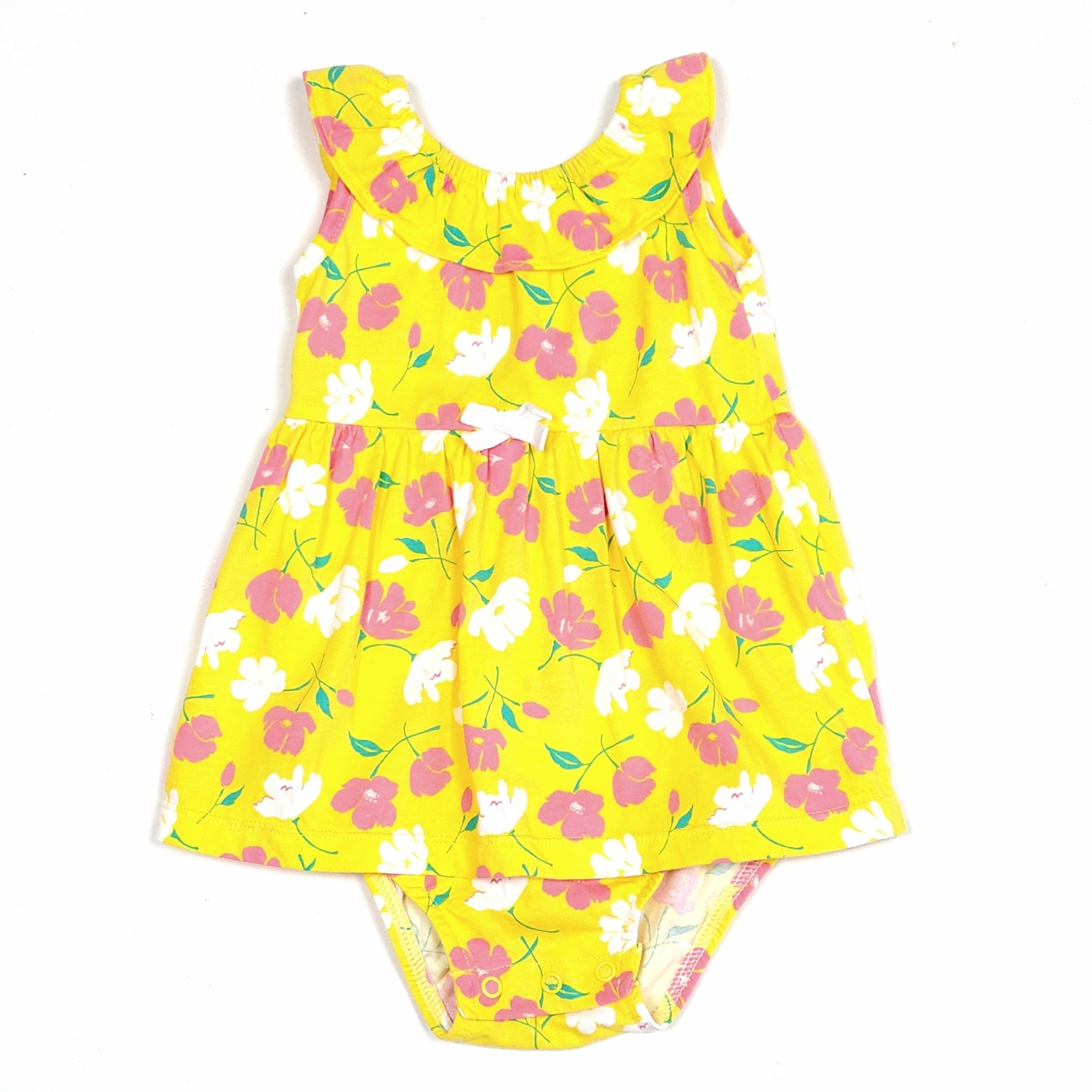 Carters yellow cheap floral dress