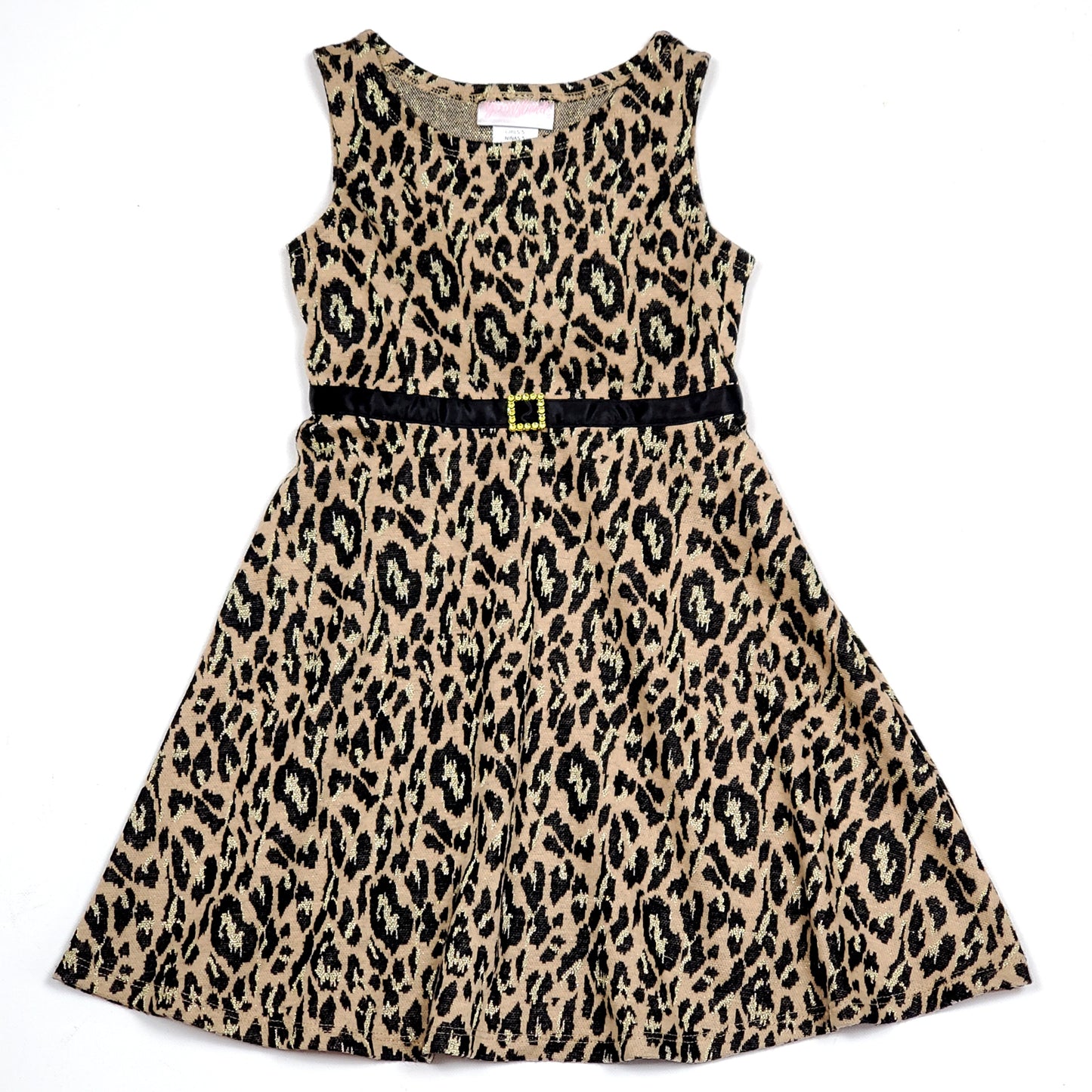 Youngland Girls Leopard Print Dress Size 5 Used View 1